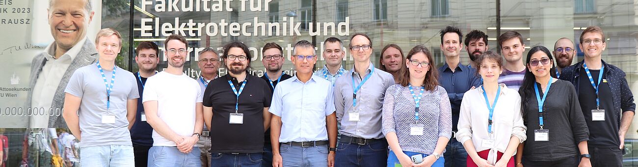 A group picture of all the attendees of the Science Day at June 7th 2024 in front of the Technische Universität Wien.